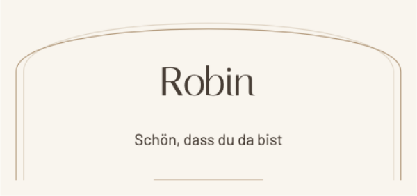 Moderner Bogen · Platzkarten bearbeiten
