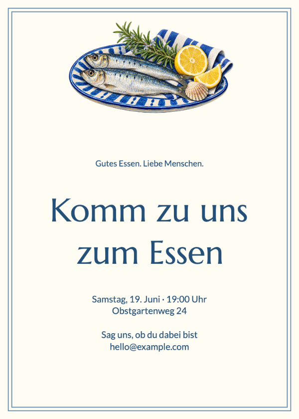 Die Küstentafel · Einladung bearbeiten