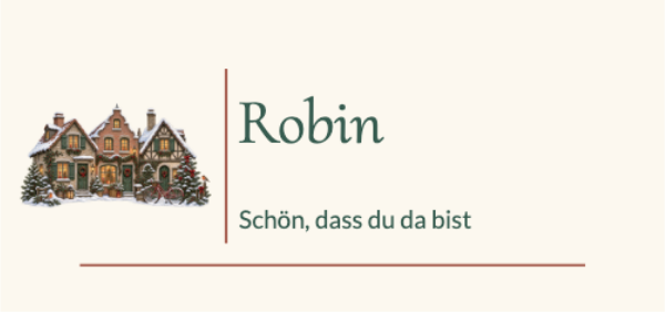 Das Winterabendessen · Platzkarten bearbeiten