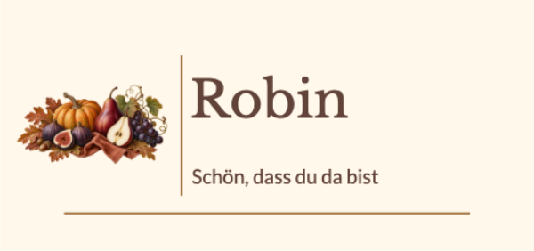 Ein herbstliches Beisammensein · Platzkarten bearbeiten