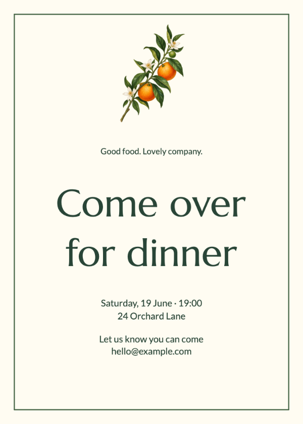 Dinner invitation