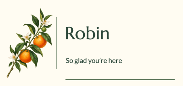 Citrus grove · Edit guest cards