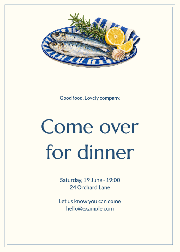 The coastal table · Edit invitation