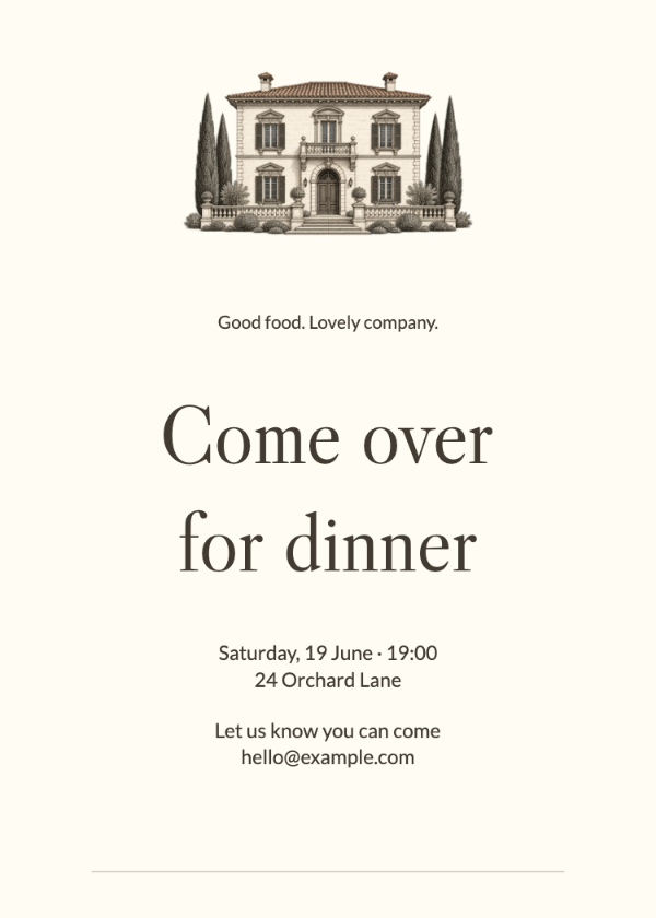 Italian estate · Edit invitation