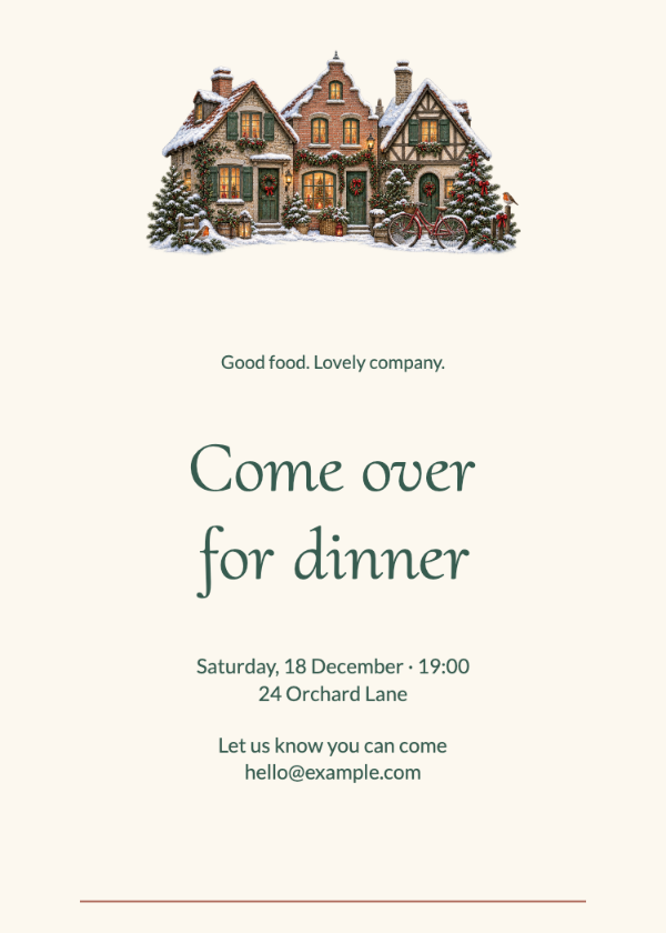 The winter supper · Edit invitation