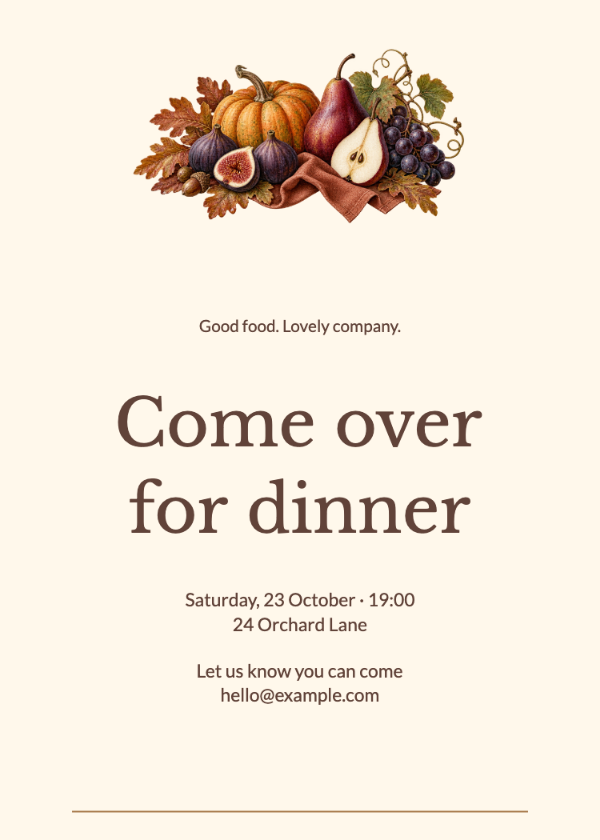 An autumn gathering · Edit invitation