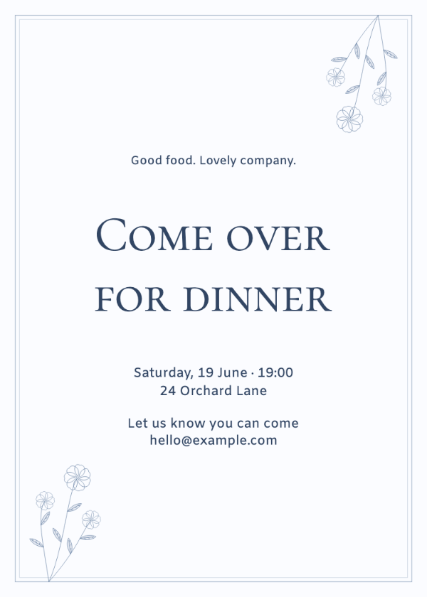 Something blue · Edit invitation