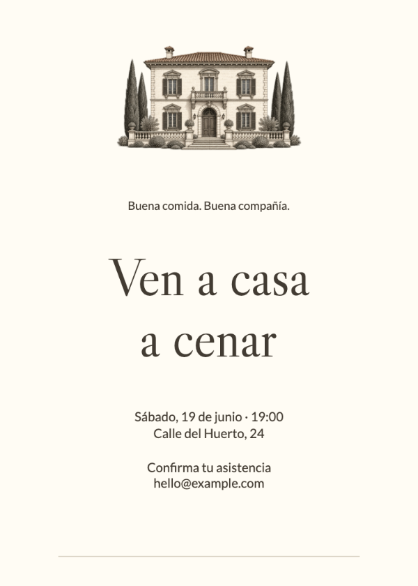 Villa italiana · Editar invitación