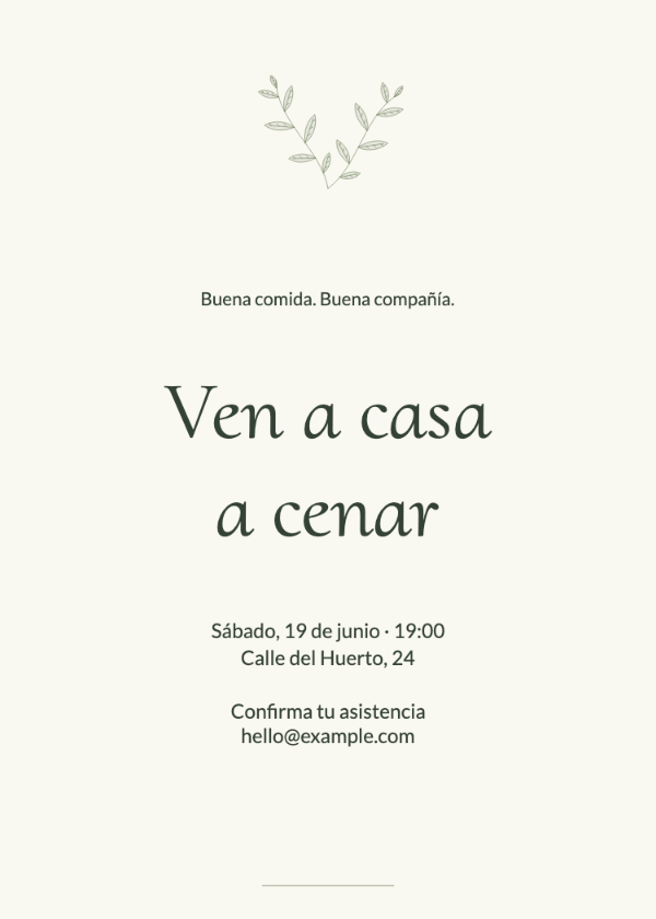 Olivar · Editar invitación