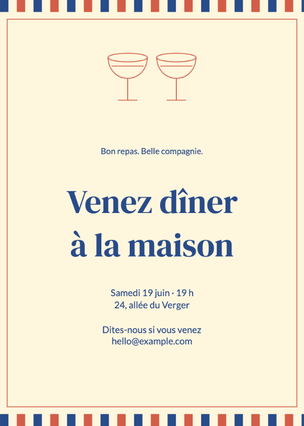 Le bistrot coloré · Modifier l’invitation