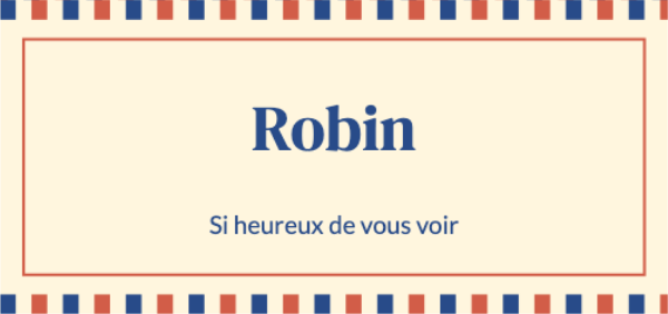 Le bistrot coloré · Modifier les marque-places