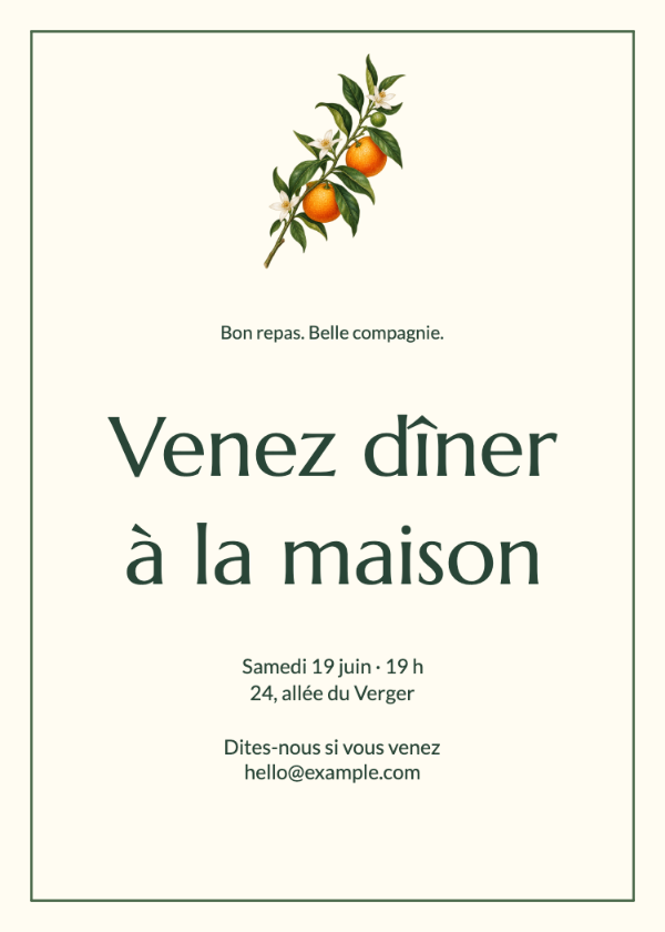 Invitation à dîner