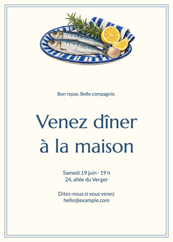 La table du bord de mer · Modifier l’invitation