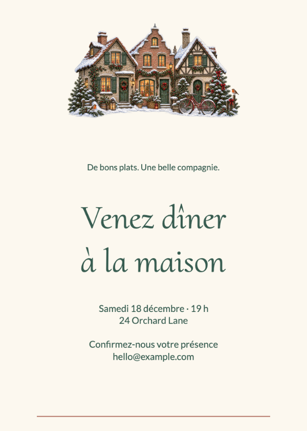 Le souper d’hiver · Modifier l’invitation