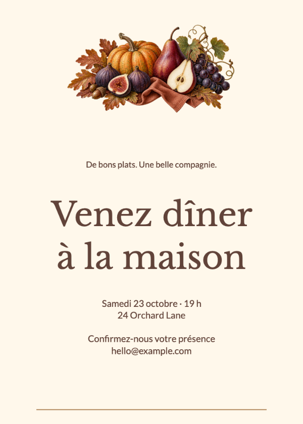 Une rencontre d’automne · Modifier l’invitation