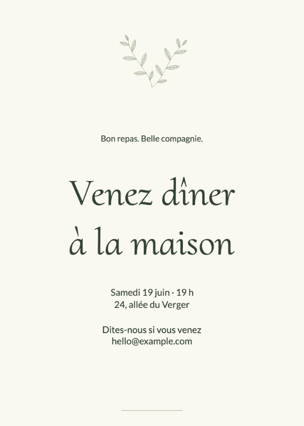 Oliveraie · Modifier l’invitation