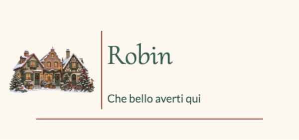 La cena d’inverno · Modifica i segnaposto