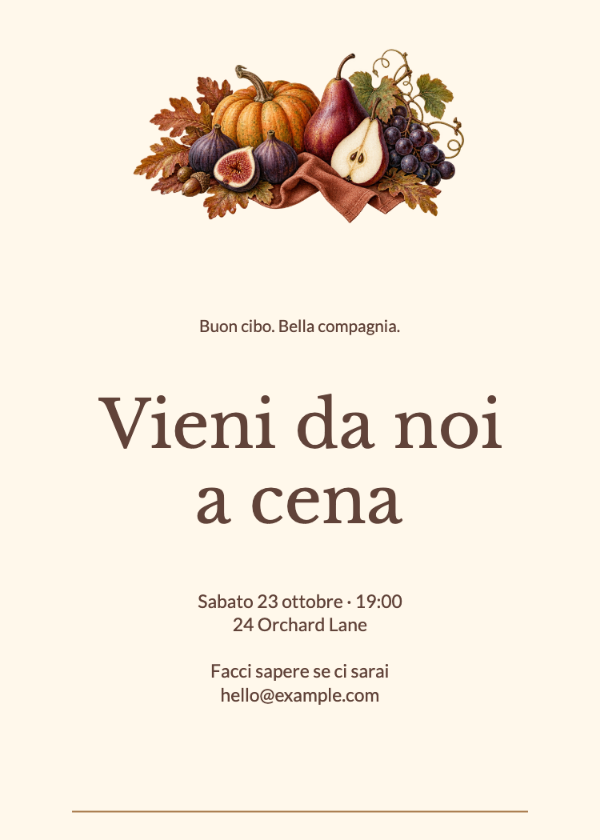 Un incontro d’autunno · Modifica l’invito