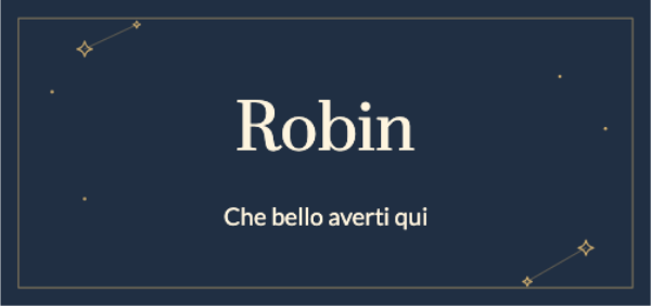 Stelle di mezzanotte · Modifica i segnaposto