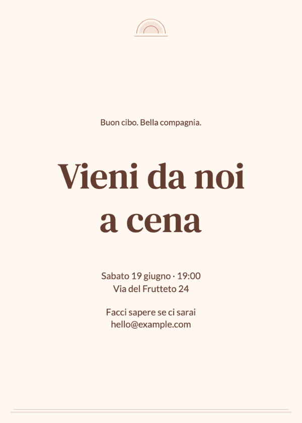 Tramonto terracotta · Modifica l’invito