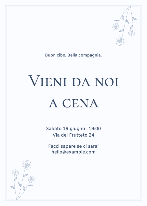 Un tocco di blu · Modifica l’invito