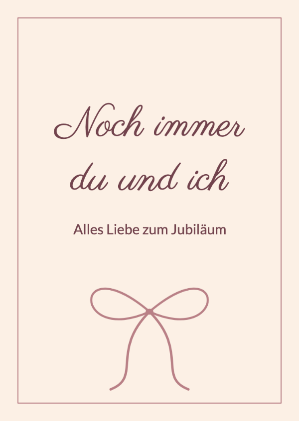 Unsere Geschichte geht weiter: Jubiläumskarten