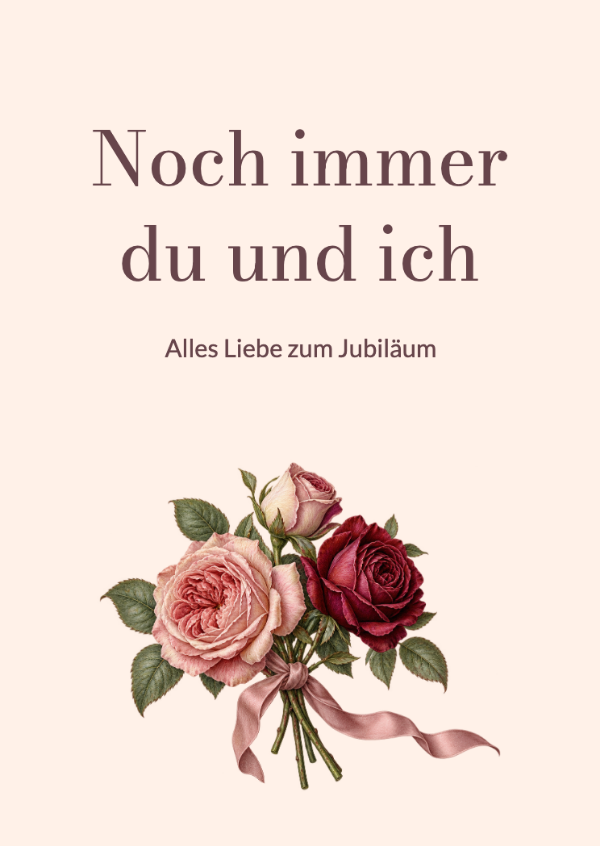 Eine Liebe in voller Blüte: Jubiläumskarten