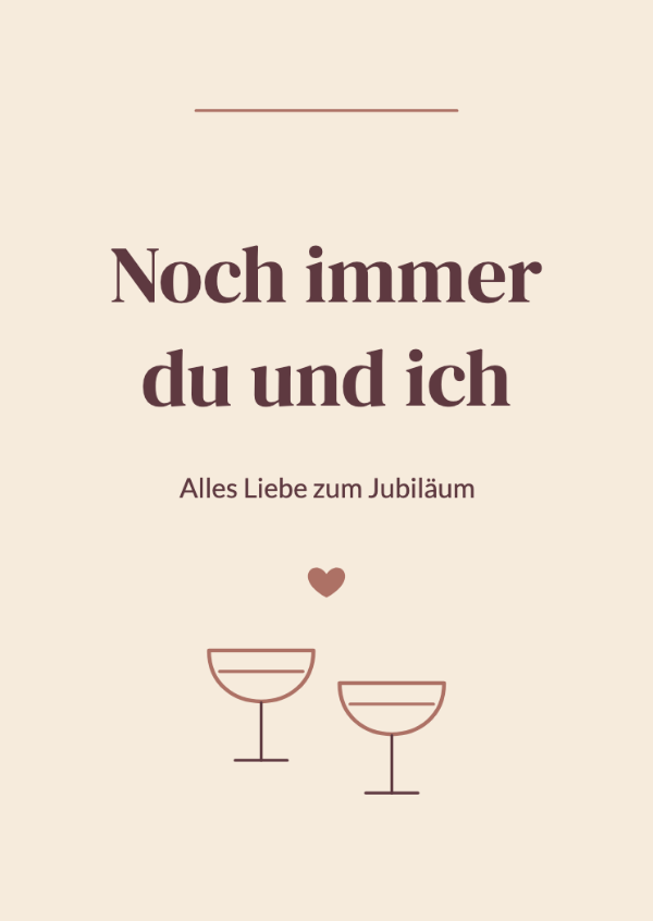 Mit der Zeit immer schöner: Jubiläumskarten