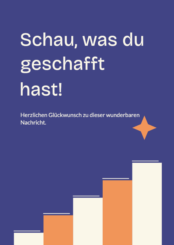 Dein nächster großer Schritt: Architektonische Stufen und selbstbewusste moderne Farben für eine neue Aufgabe.