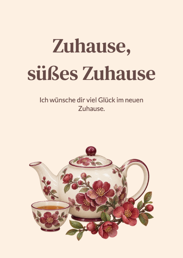 Setz den Kessel auf: Karten zum Einzug