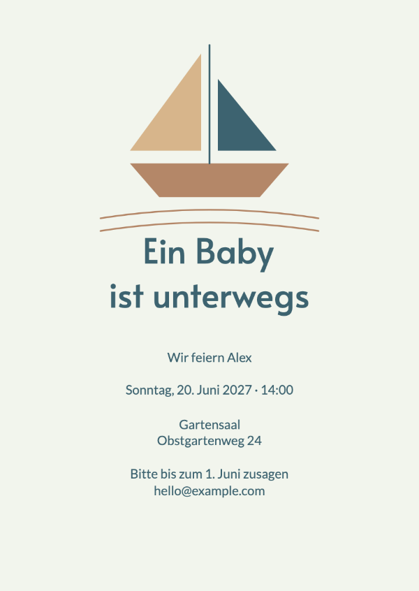 Ein kleines Abenteuer: Einladungen zur Babyparty