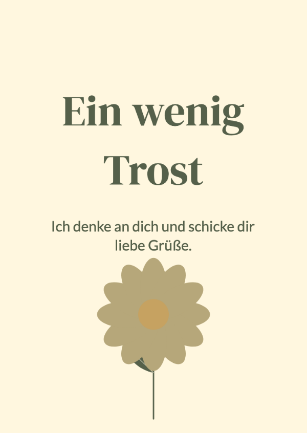 Ein kleiner Lichtblick: Genesungskarten