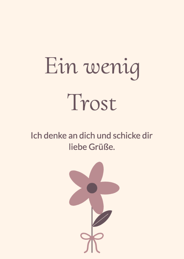 Eine Blume für heute: Genesungskarten