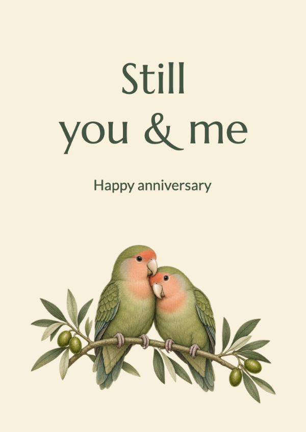 Same branch, new season: Anniversary cards
