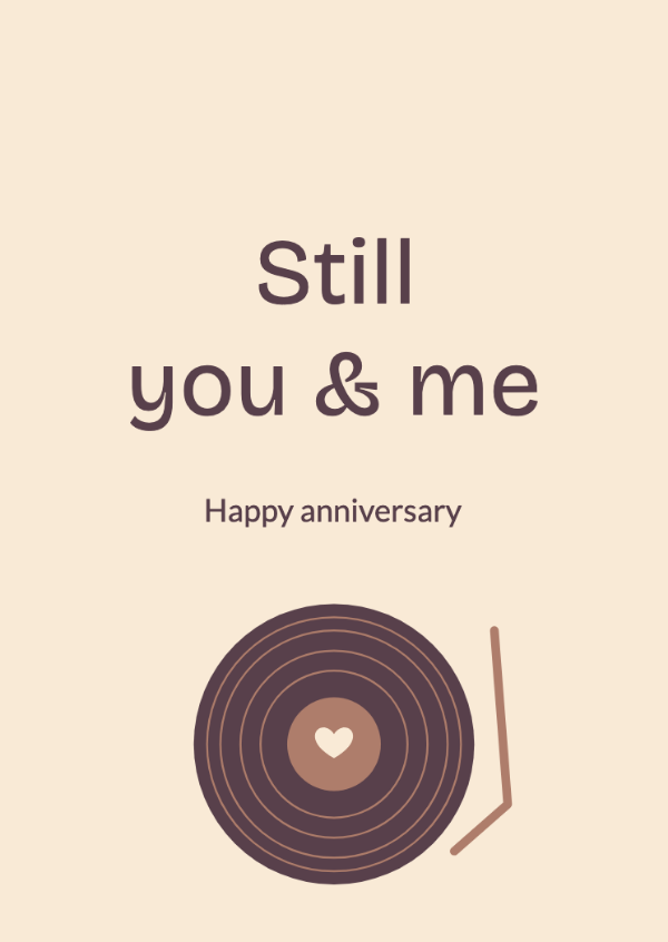 Our favourite song: Anniversary cards