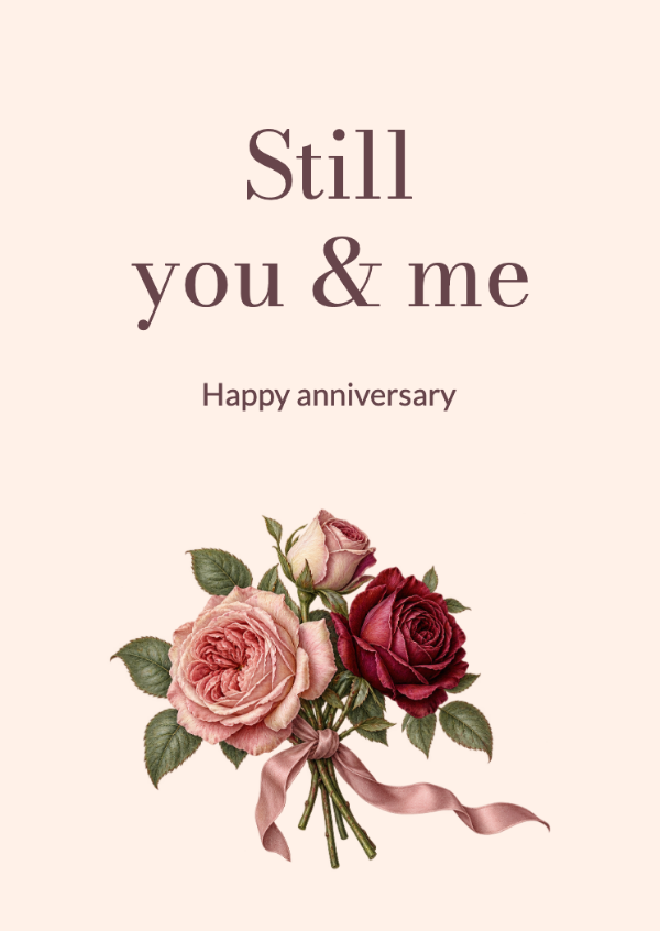 A love in bloom: Anniversary cards