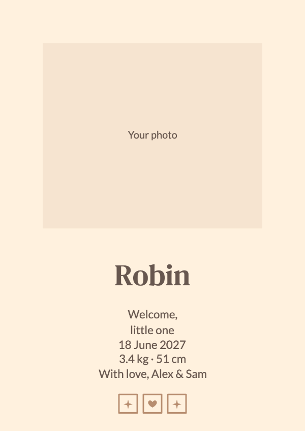 Small beginnings: Birth announcements