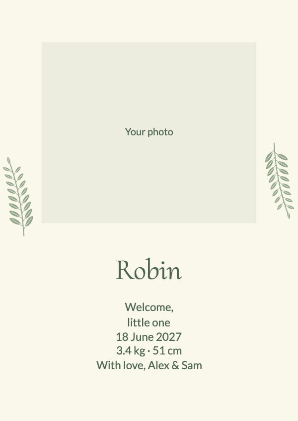 Growing together: Birth announcements