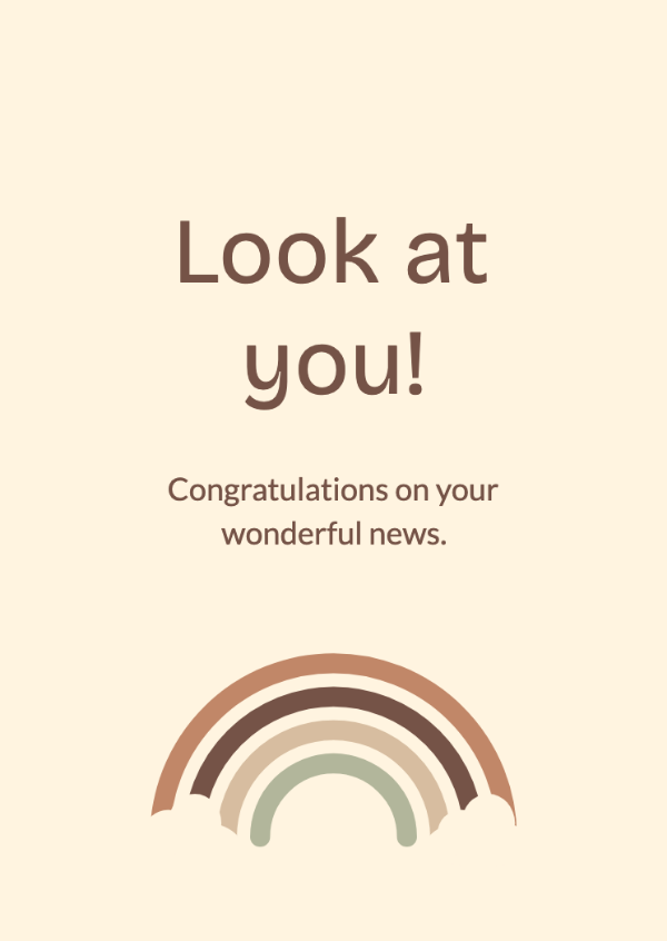Brighter horizons: Congratulations cards