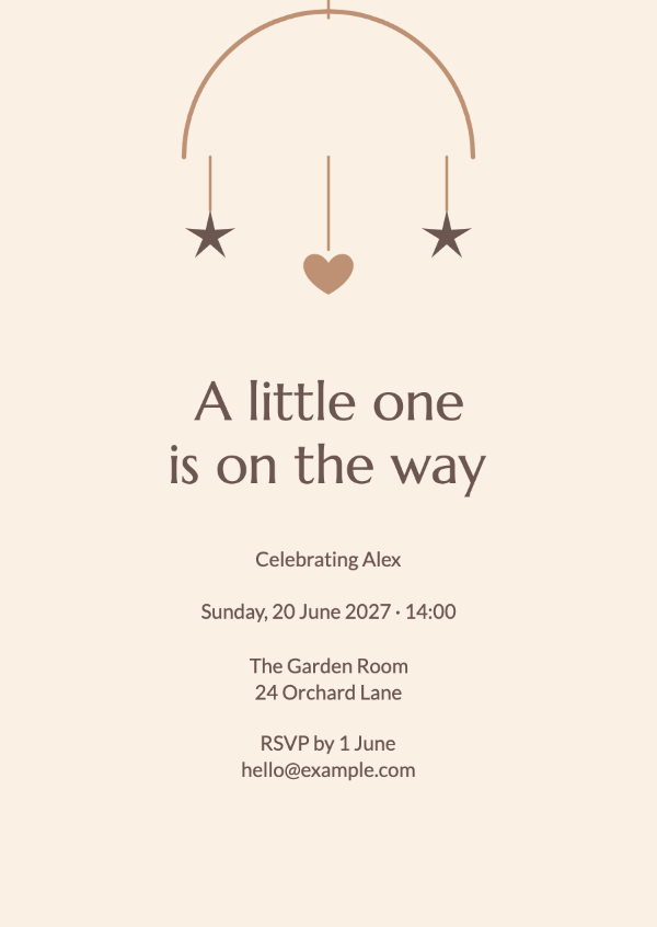 Tiny wonders: Baby-shower invitations