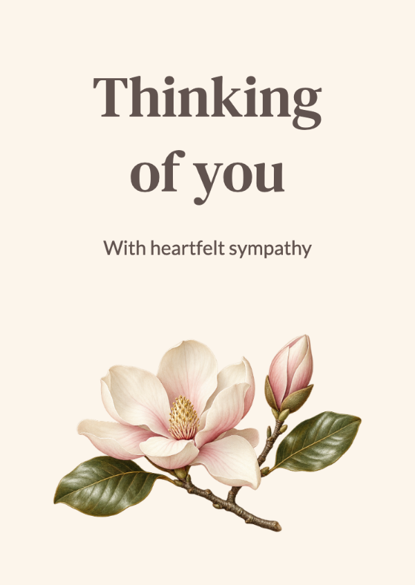 Magnolia light: Sympathy cards
