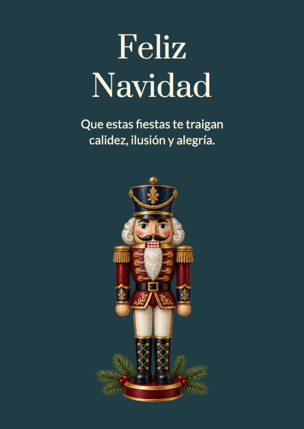 El cascanueces de medianoche: Un soldadito ornamental con trenzados elaborados y colores de joya.