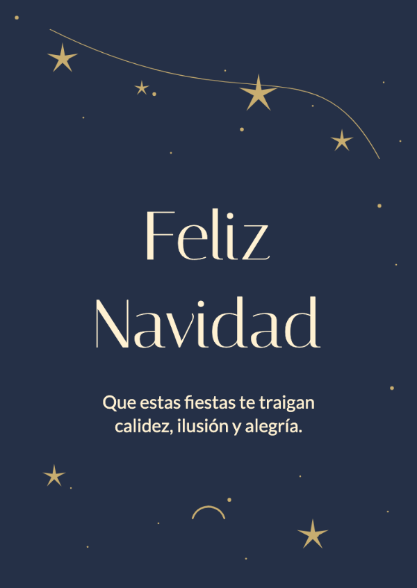 Una temporada de estrellas: Una estela de estrellas y trazos delicados sobre azul medianoche.