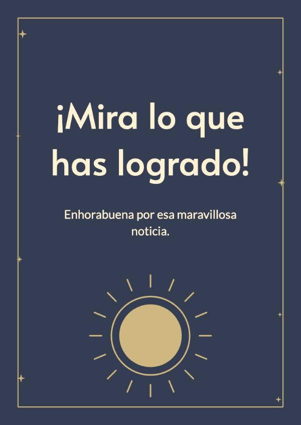 Un momento brillante: Tarjetas de felicitación