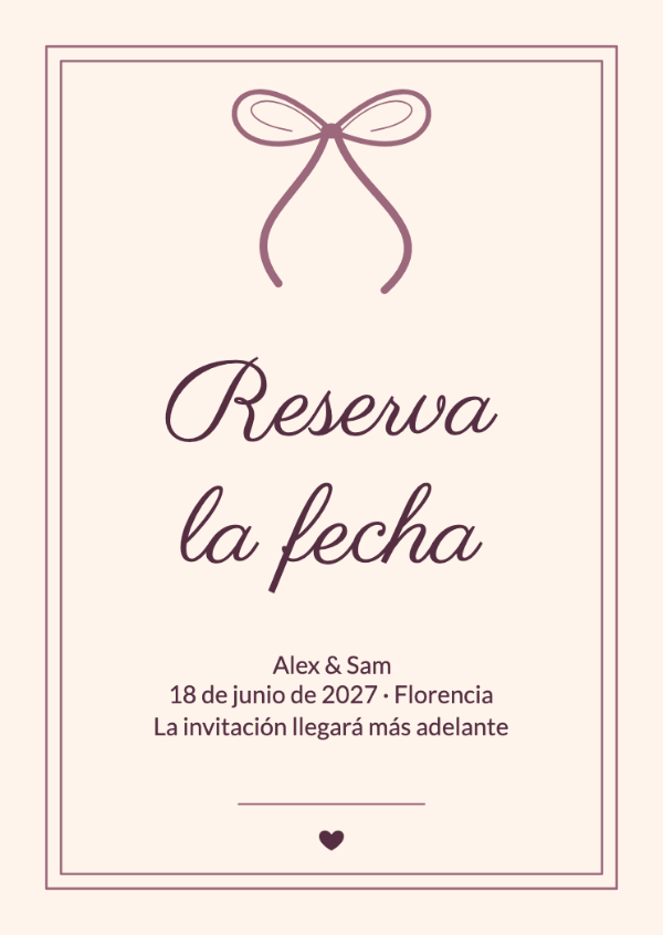 Unidos por un lazo: Una ilustración de cinta de seda fluida y una elegante letra caligráfica.