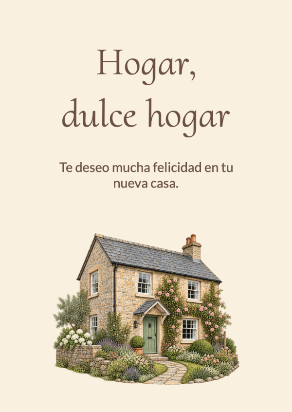 La casita: Tarjetas para casa nueva