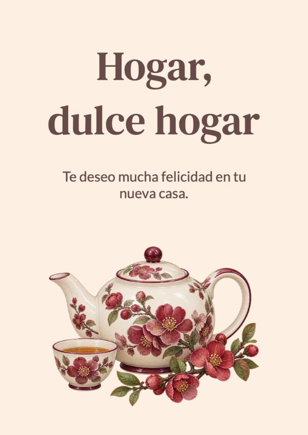 Pon la tetera: Tarjetas para casa nueva