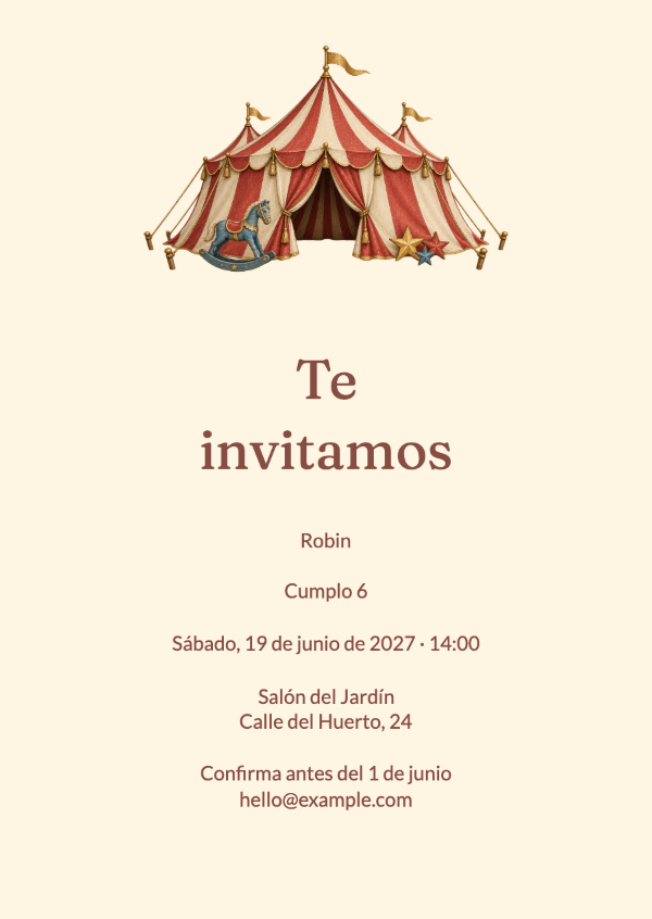 La gran pequeña fiesta: Invitaciones de cumpleaños
