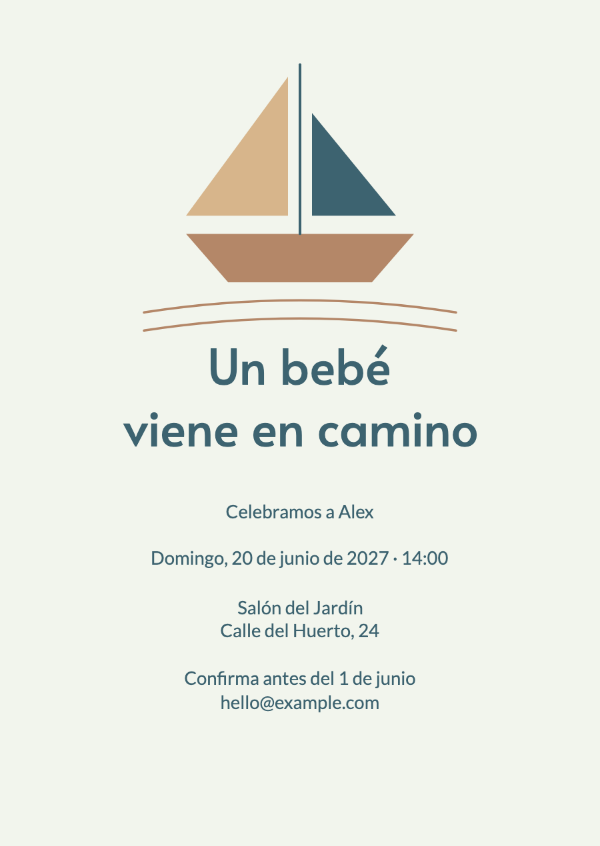 Una pequeña aventura: Invitaciones para baby shower