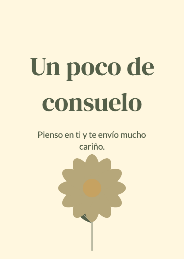 Un poco de luz: Tarjetas de pronta recuperación